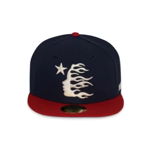 Blue Fitted Hellstar Baseball Hat