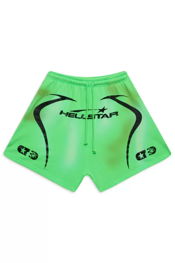 Green Hellstar Warm Up Shorts