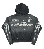 HELLSTAR RACER HOODIE FADED BLACK.