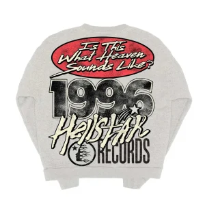 HELLSTAR RECORDS CREWNECK HEATHER GREY