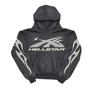 HELLSTAR SPORT LOGO HOODIE BLACK,