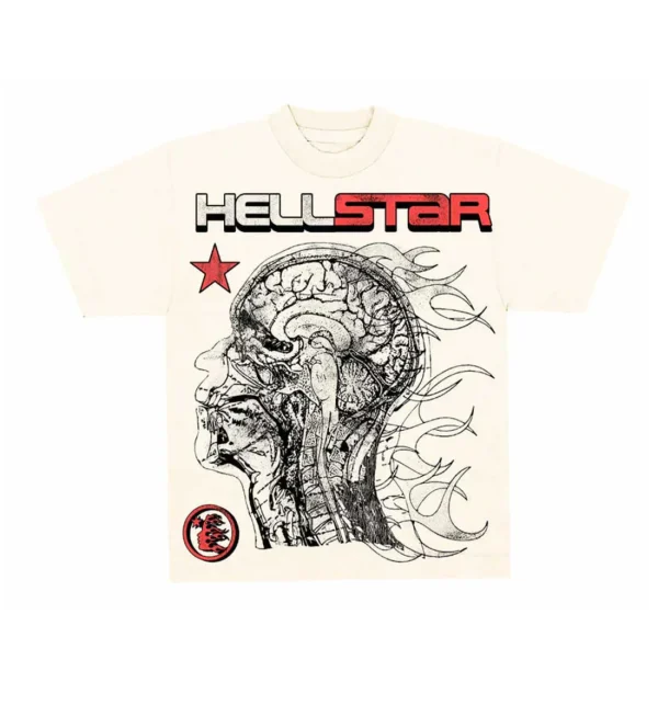 HELLSTAR STUDIOS HUMAN DEVELOPMENT CREAM TEE.