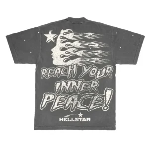 HELLSTAR STUDIOS INNER PEACE TEE GREY