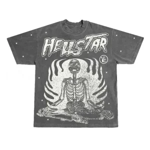 HELLSTAR STUDIOS INNER PEACE TEE GREY