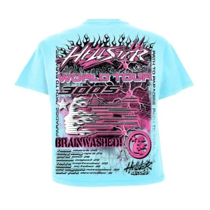 HELLSTAR STUDIOS NEURON TOUR LIGHT BLUE TEE,