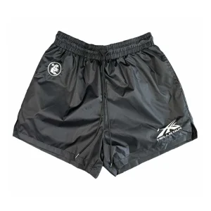 HELLSTAR STUDIOS NYLON LOGO SHORTS BLACK