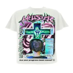 HELLSTAR STUDIOS ONLINE CREAM TEE.