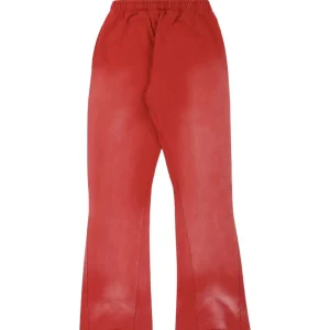 HELLSTAR STUDIOS RACER FLARE SWEATPANTS RED