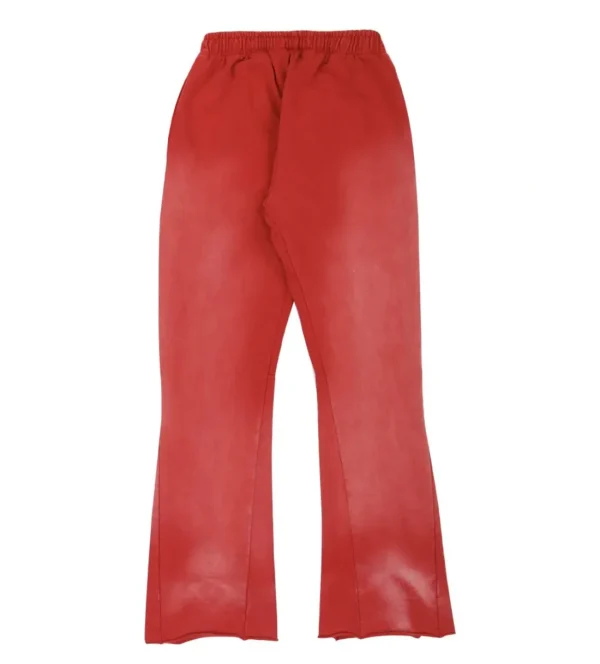 HELLSTAR STUDIOS RACER FLARE SWEATPANTS RED