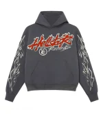 HELLSTAR STUDIOS RECORDS TOUR HOODIE FADED BLACK