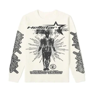 HELLSTAR STUDIOS VICTORY THERMAL LONG SLEEVE CREAM,