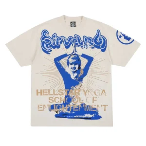 HELLSTAR STUDIOS YOGA CREAM TEE.