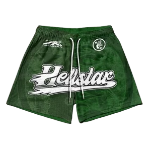 Hellstar Graphic Green Shorts