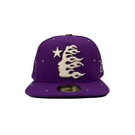 Purple Fitted Rhinestone Hat