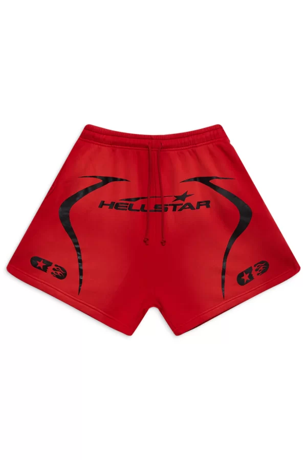 Red Hellstar Warm Up Shorts