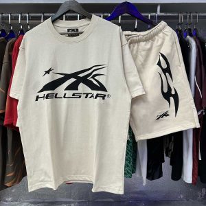 Hellstar Biege Shirt Shorts Tracksuit