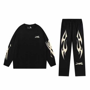 Hellstar Black Crewneck & Sweatpant Tracksuit