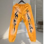 Hellstar Black Logo Orange Sweatpant