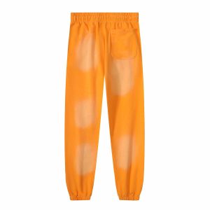 Hellstar Black Logo Orange Sweatpant