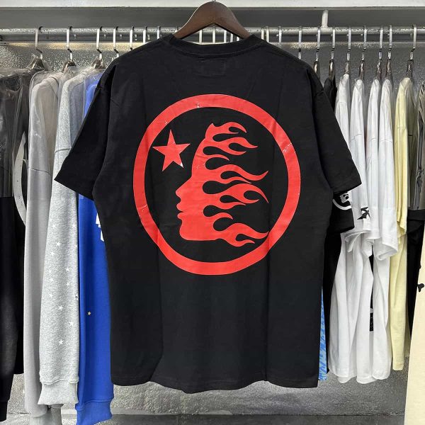 Hellstar Red Logo Black Shirt