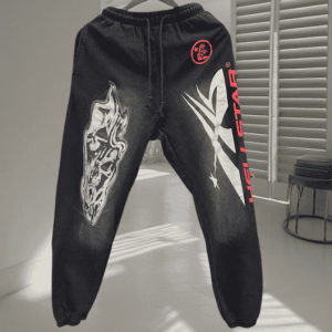 Hellstar Red Logo Black Sweatpant