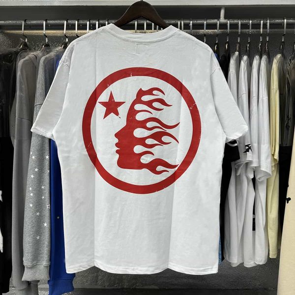 Hellstar Red Logo White Shirt