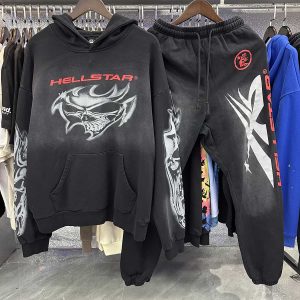 Hellstar Skull Logo Black Sweatsuit