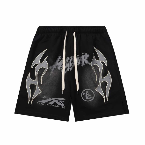 Path To Paradise Black Shorts